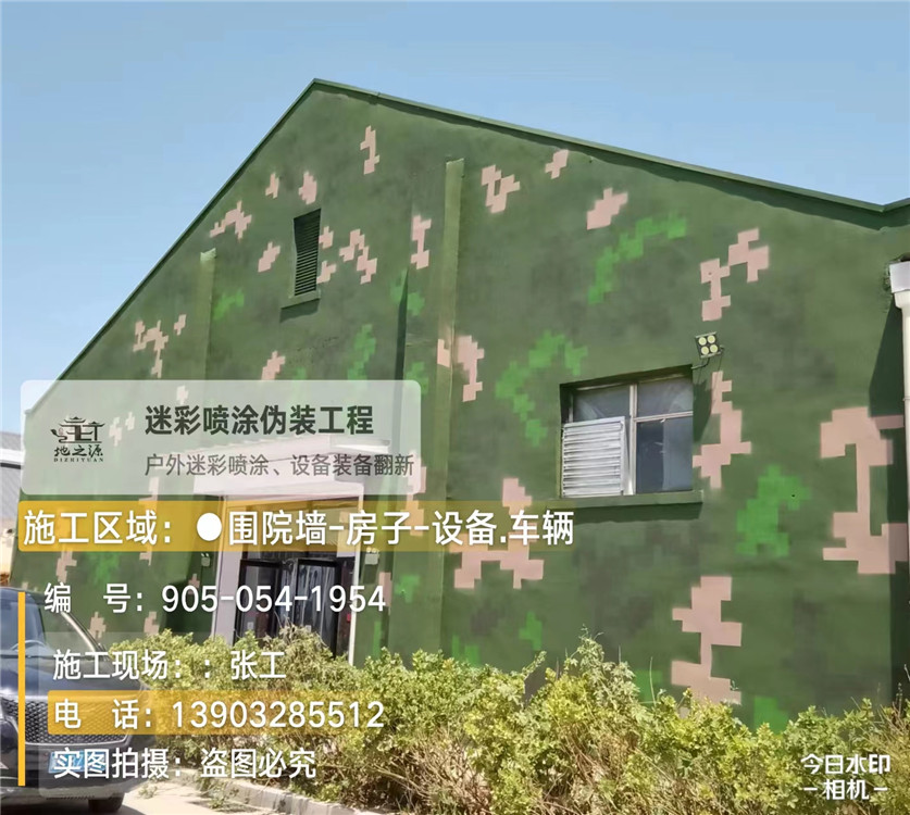 吉林外墙数码迷彩漆施工报价清单（100㎡标准墙面测算）